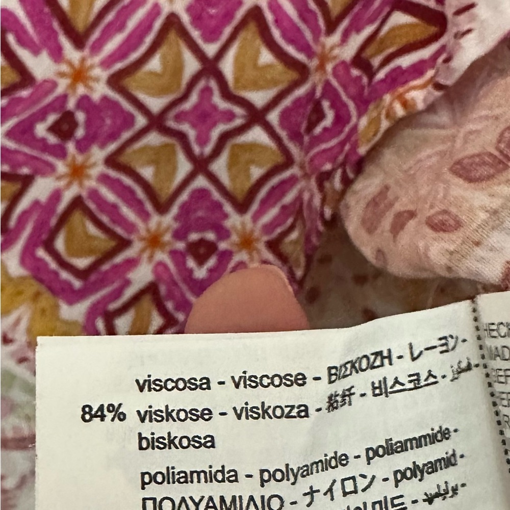 Zara Multicolor Patterned Button Down Shirt NWT - image 10